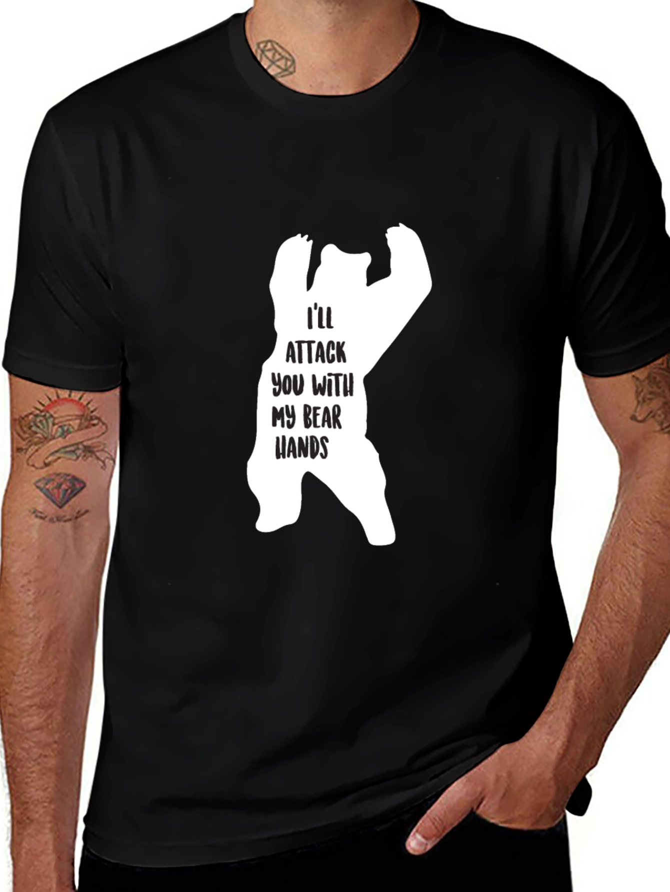 Ill Attack You With My Bear Hands Graphic T-Shirt