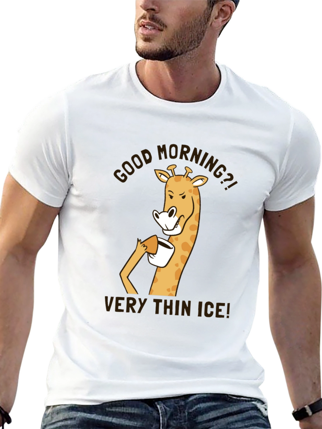 Good Morning Giraffe T-Shirt - Very Thin Ice!