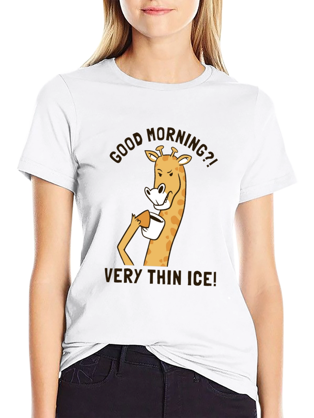 Good Morning Giraffe T-Shirt - Very Thin Ice!