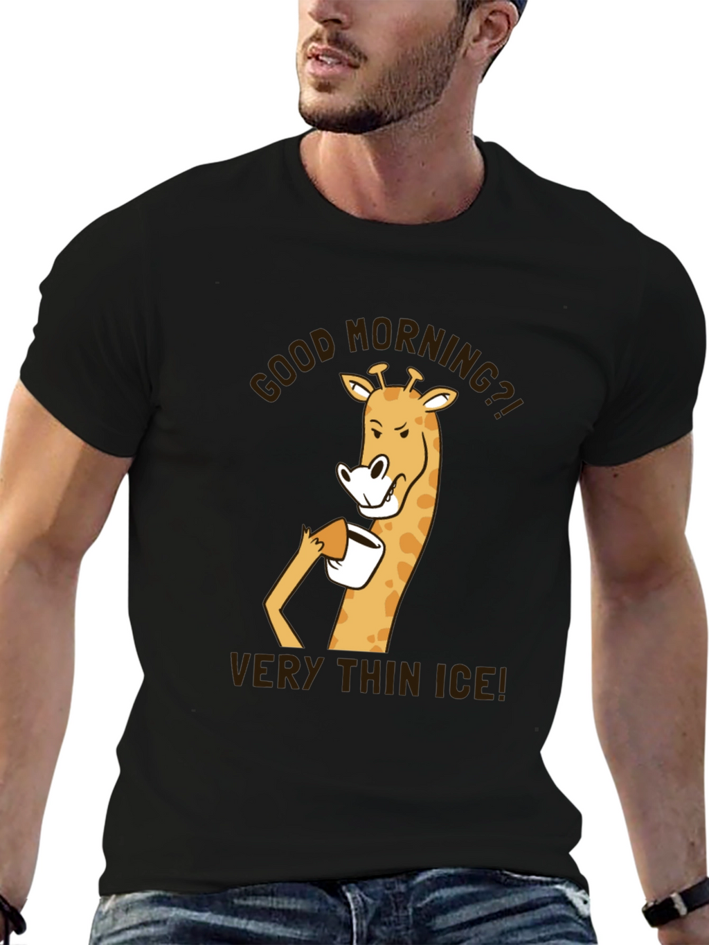 Good Morning Giraffe T-Shirt - Very Thin Ice!