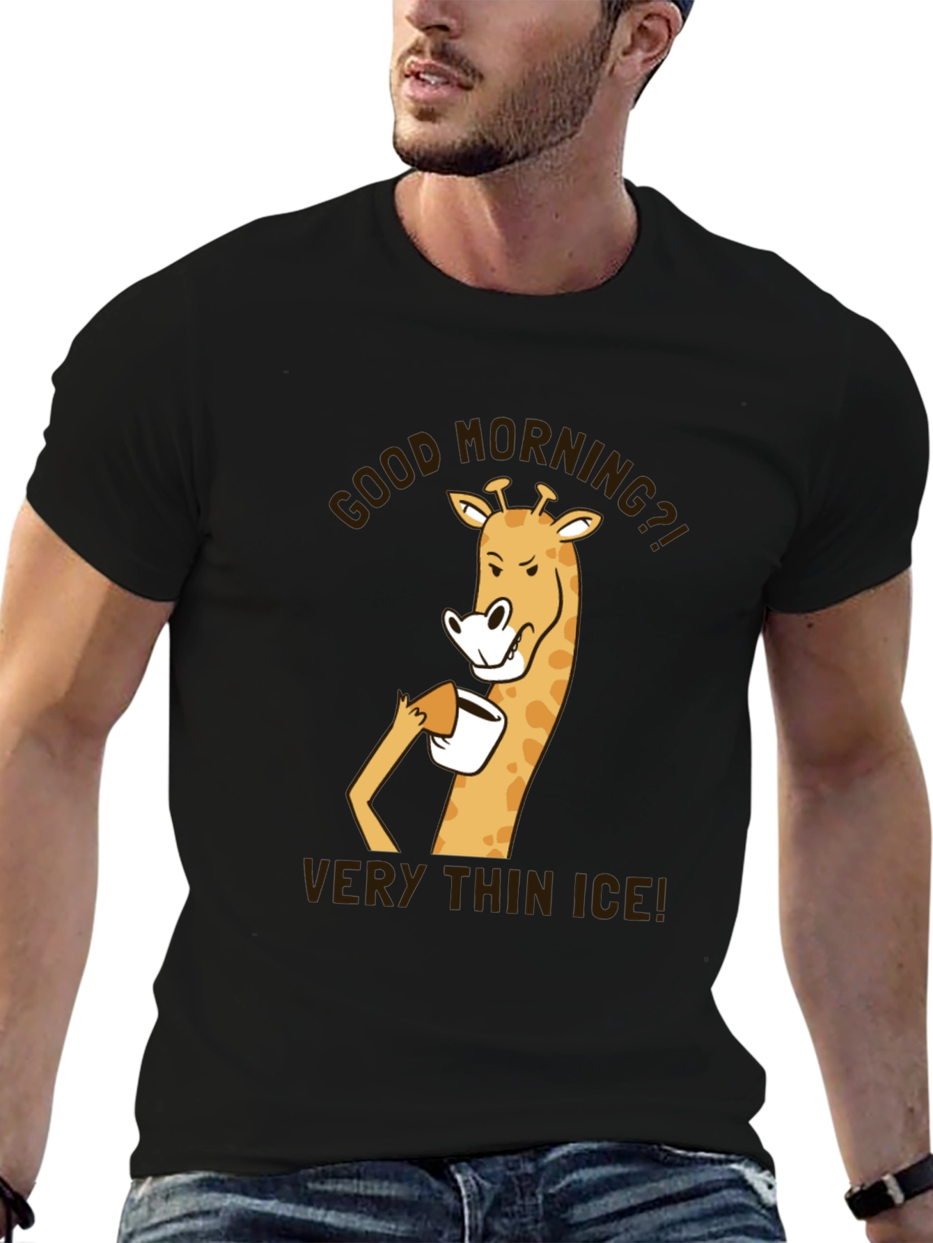 Good Morning Giraffe T-Shirt - Very Thin Ice!