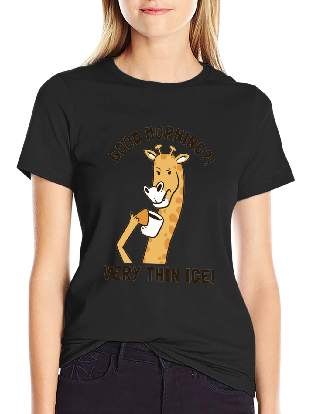 Good Morning Giraffe T-Shirt - Very Thin Ice!
