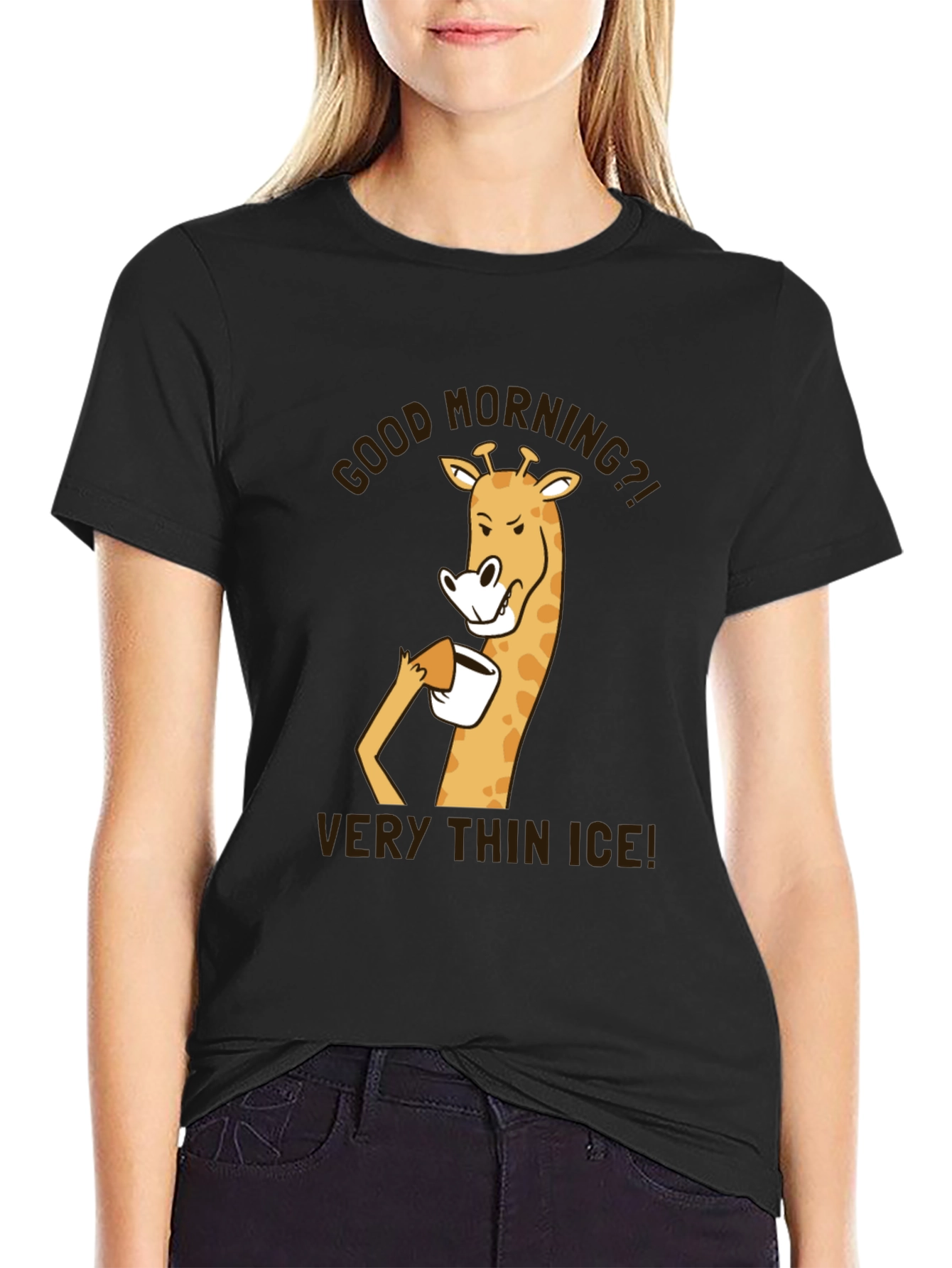 Good Morning Giraffe T-Shirt - Very Thin Ice!