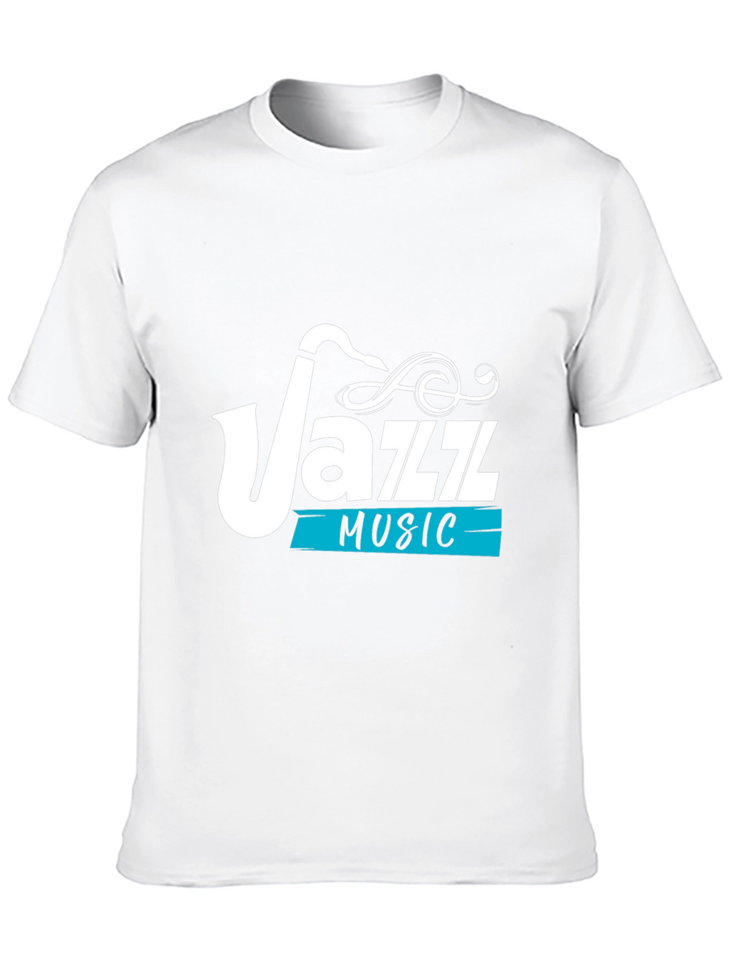Jazz Music Saxophone Graphic Black T-Shirt