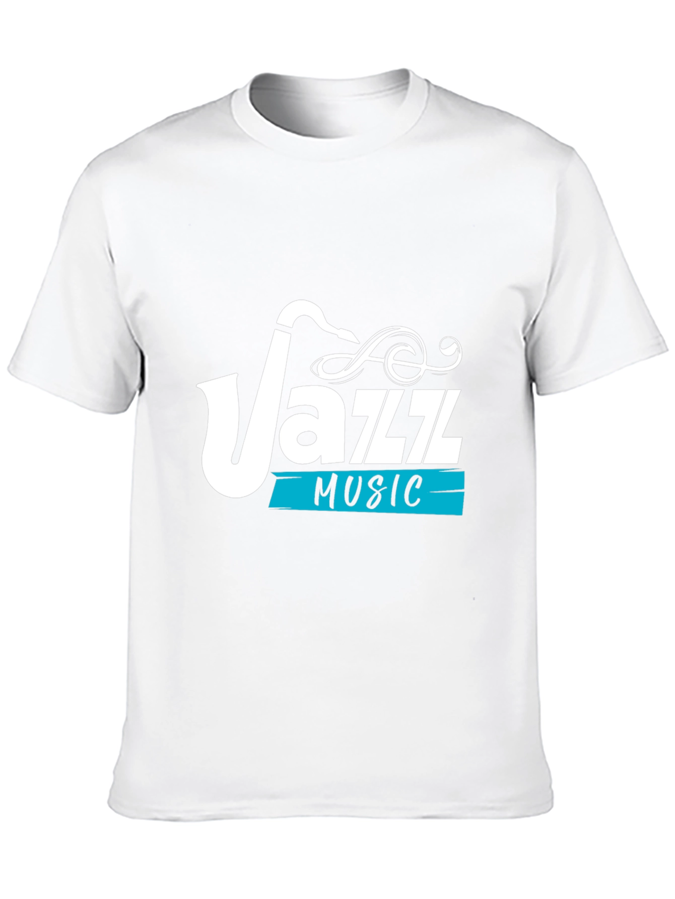 Jazz Music Saxophone Graphic Black T-Shirt