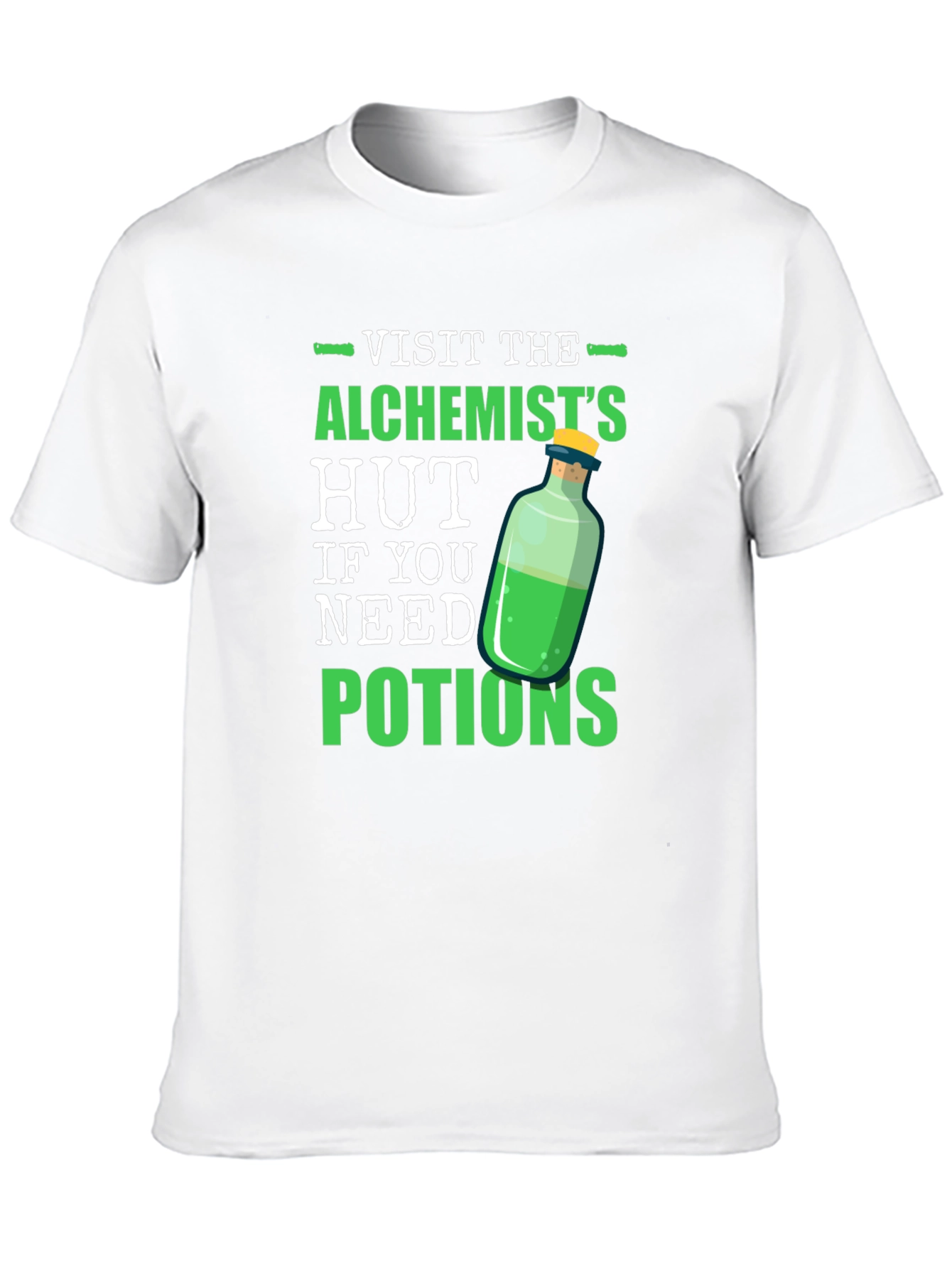 Alchemists Hut Potion T-Shirt Novelty Graphic Tee