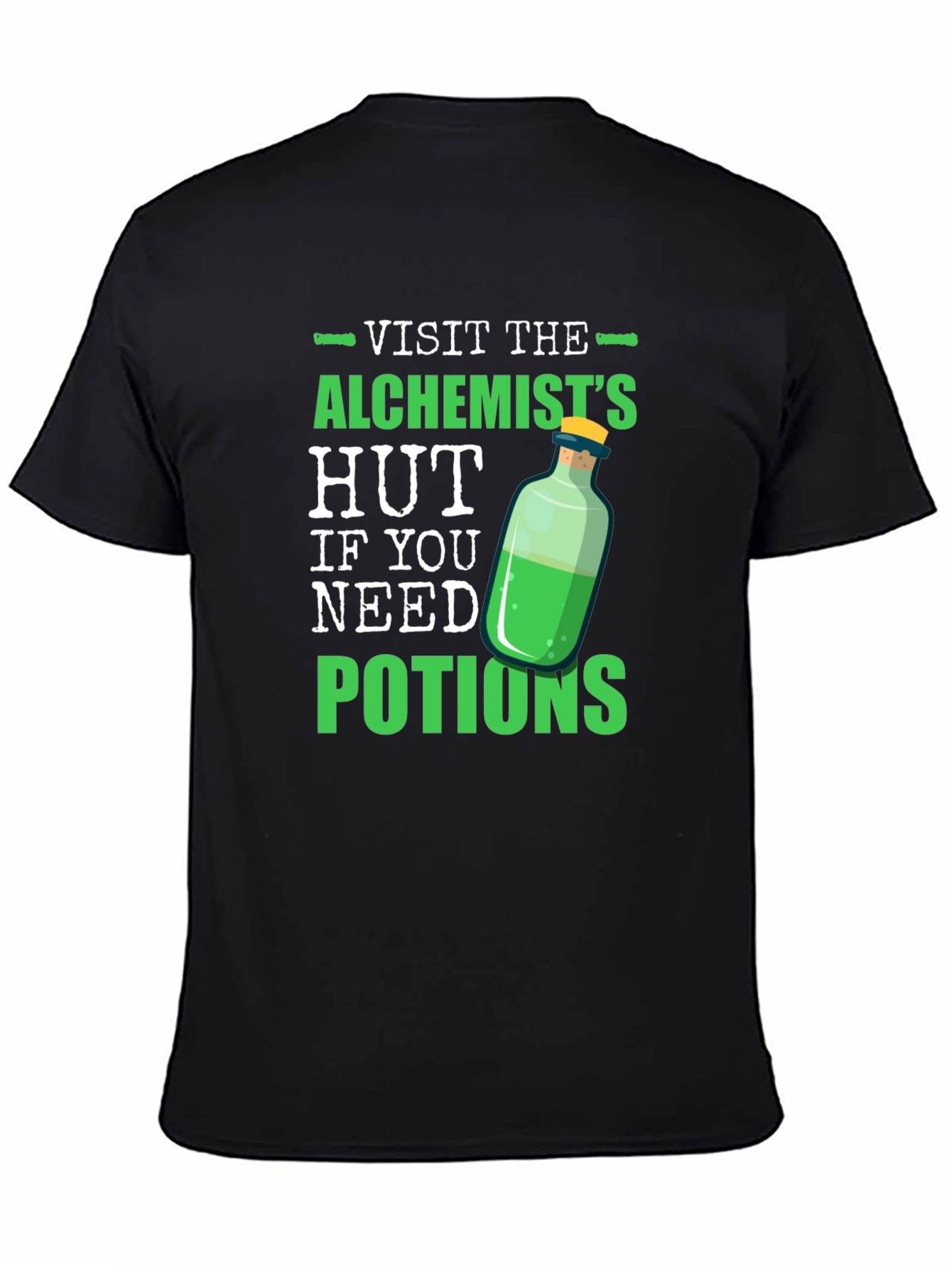 Alchemists Hut Potion T-Shirt Novelty Graphic Tee
