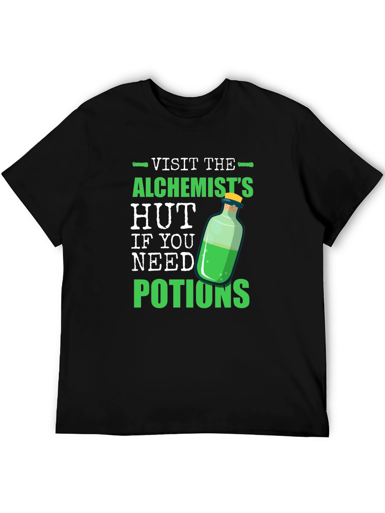 Alchemists Hut Potion T-Shirt Novelty Graphic Tee