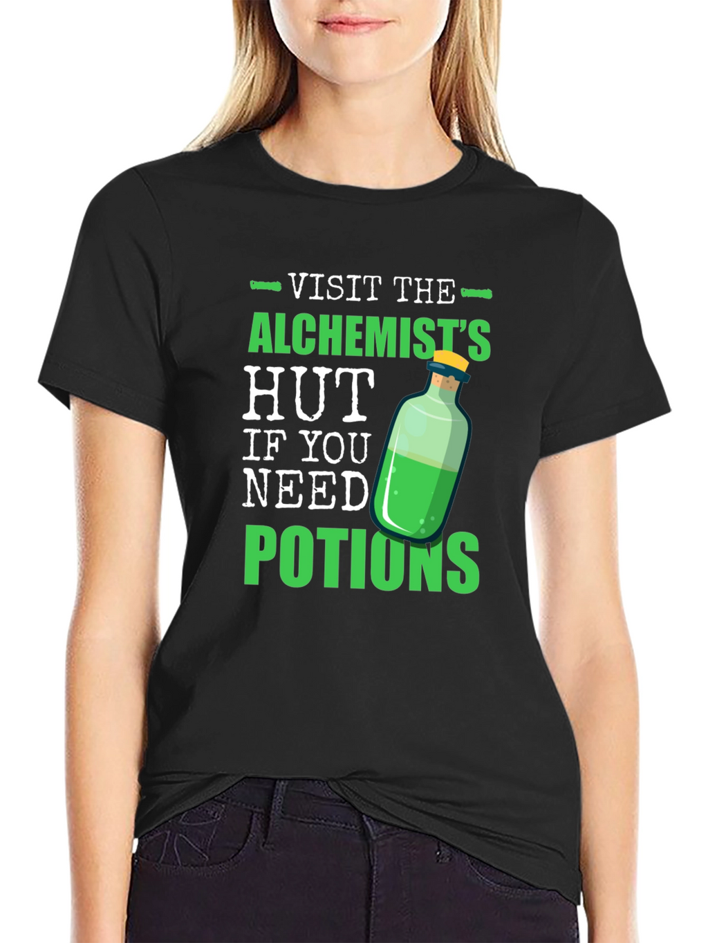 Alchemists Hut Potion T-Shirt Novelty Graphic Tee