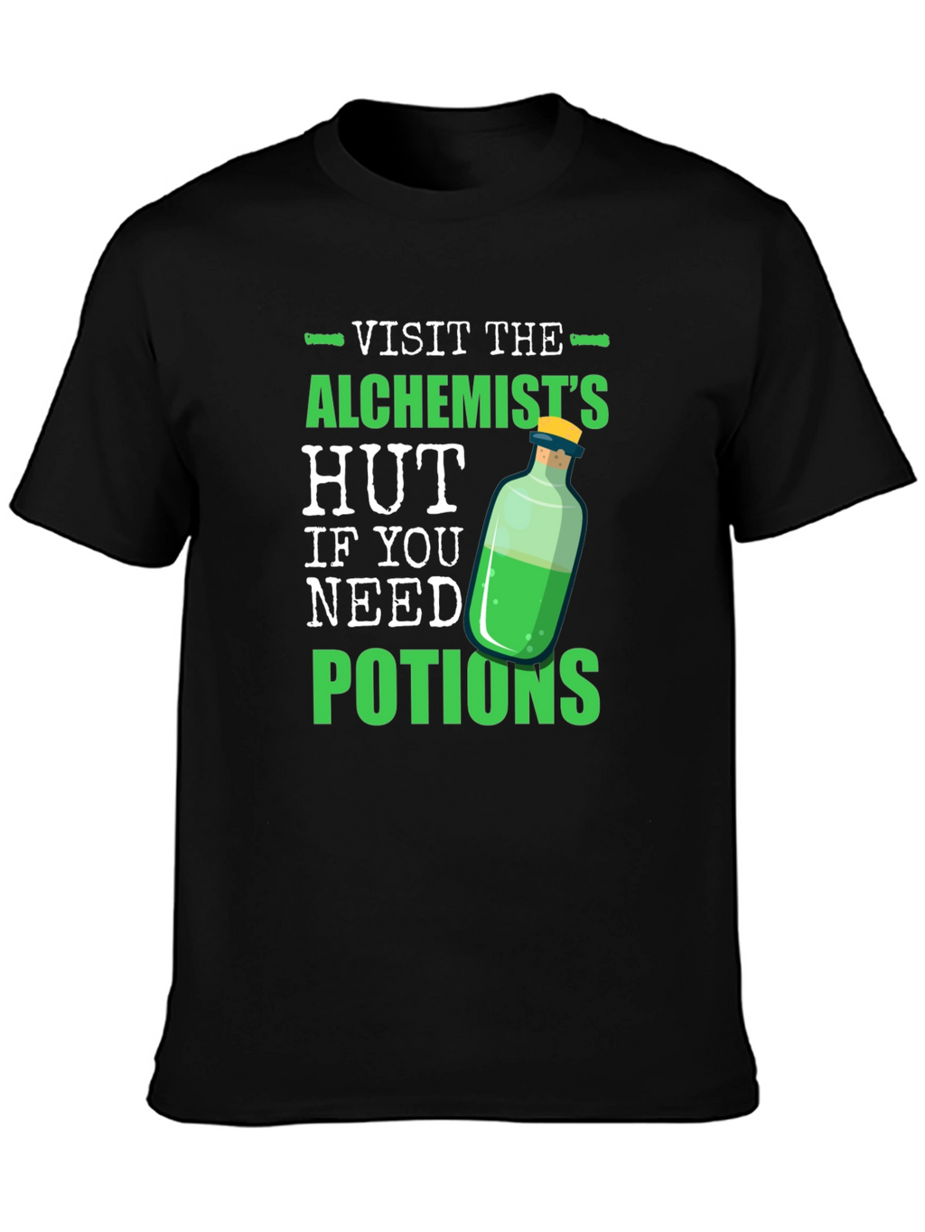 Alchemists Hut Potion T-Shirt Novelty Graphic Tee