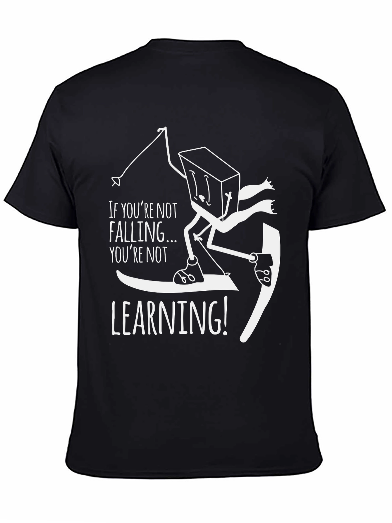Funny Skiing T-Shirt - Falling is Learning!