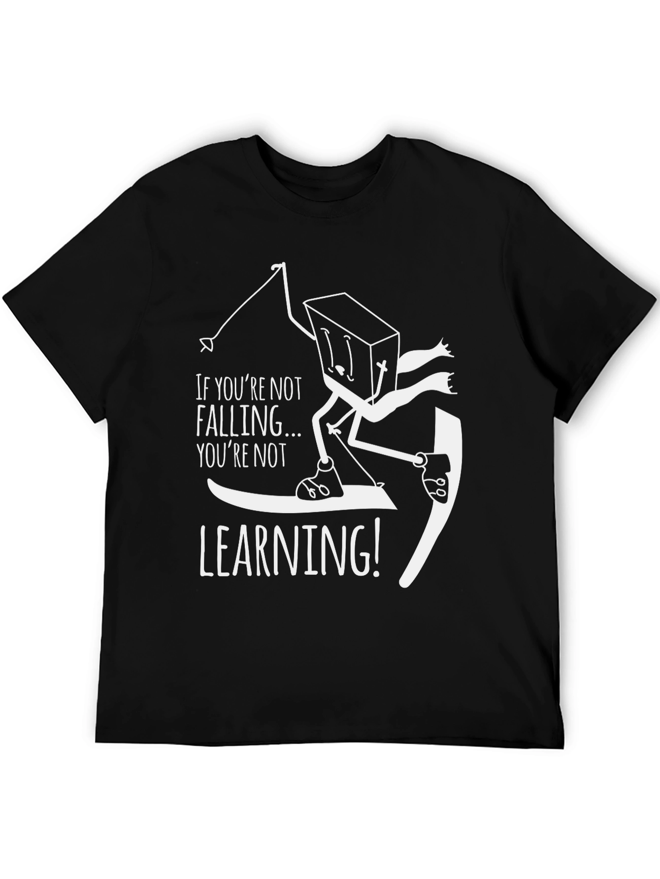 Funny Skiing T-Shirt - Falling is Learning!