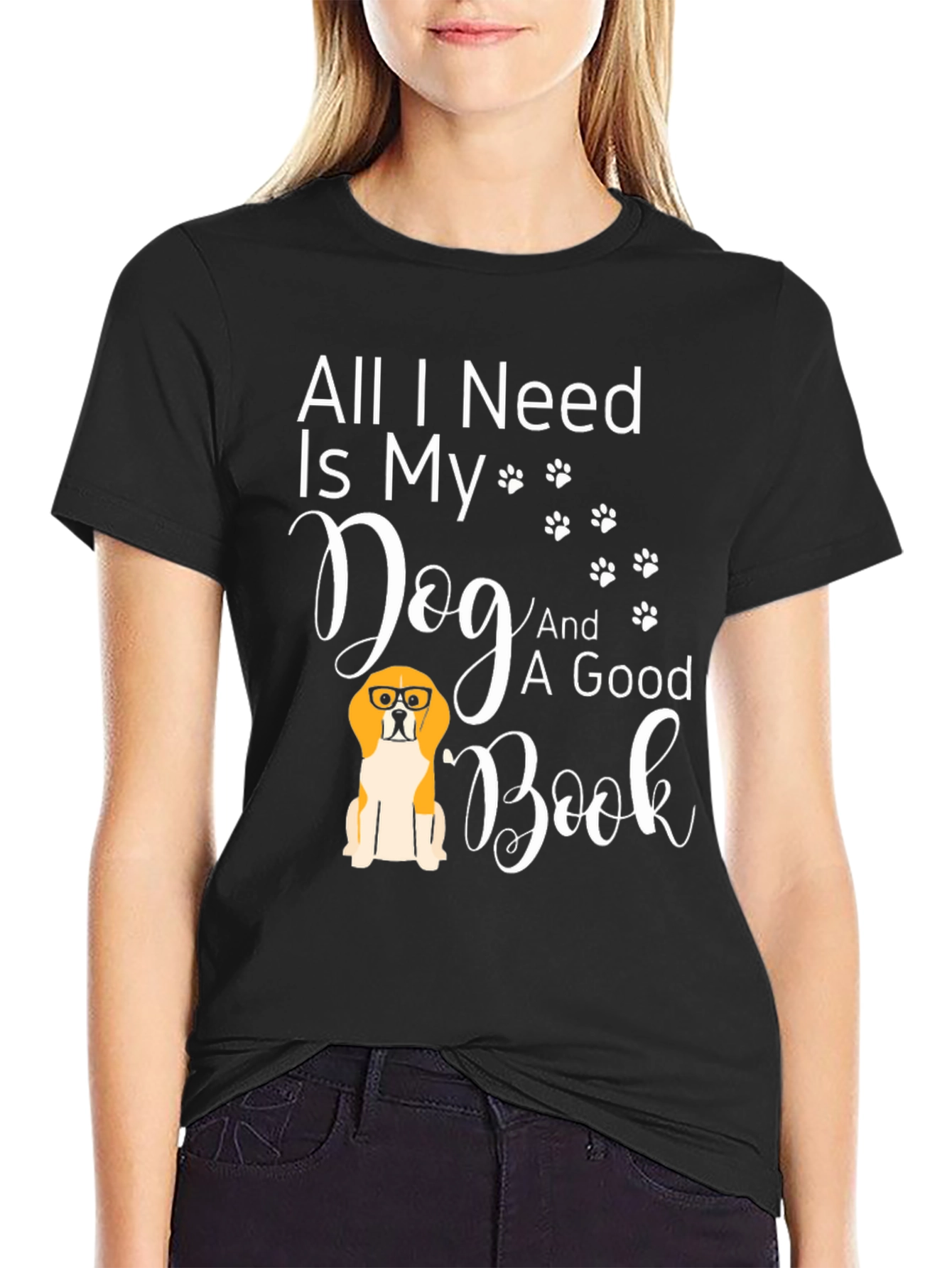 Dog Lover T-Shirt - All I Need Is My Dog & A Good Book