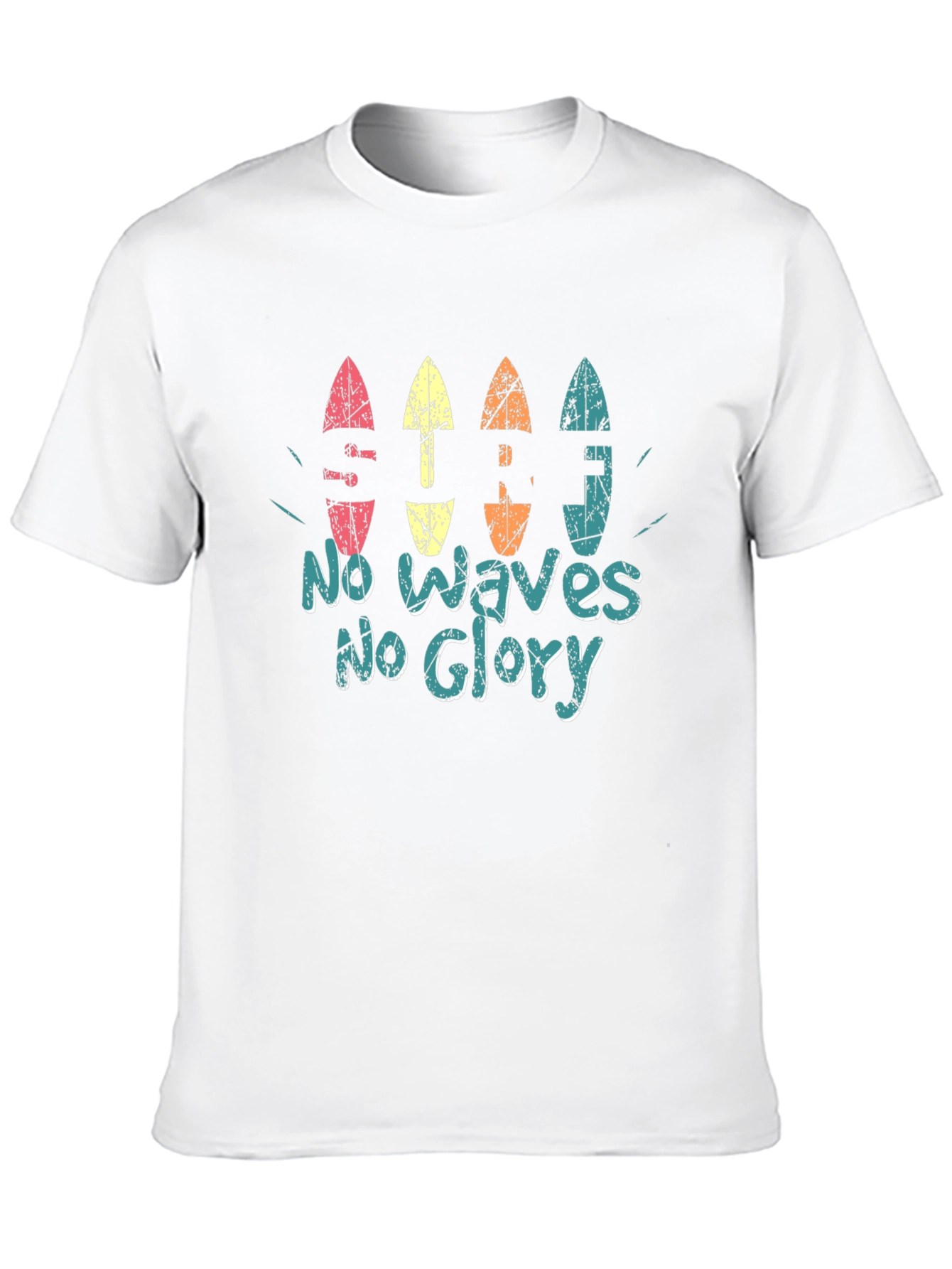 No Waves No Glory Surfboard Tee
