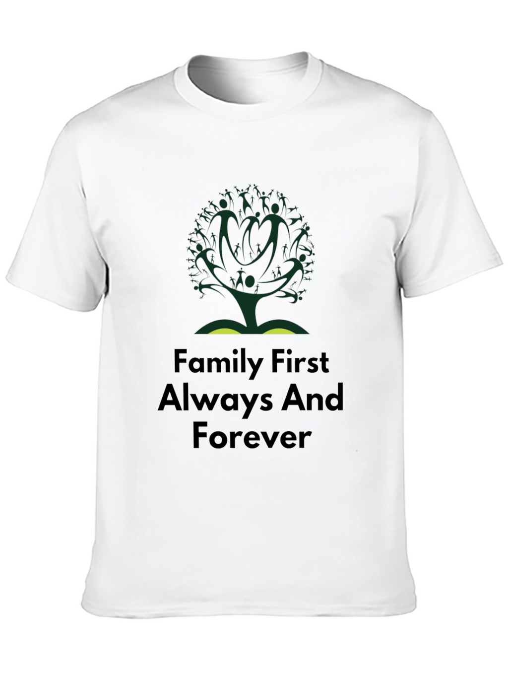 Family First T-Shirt - Tree Design