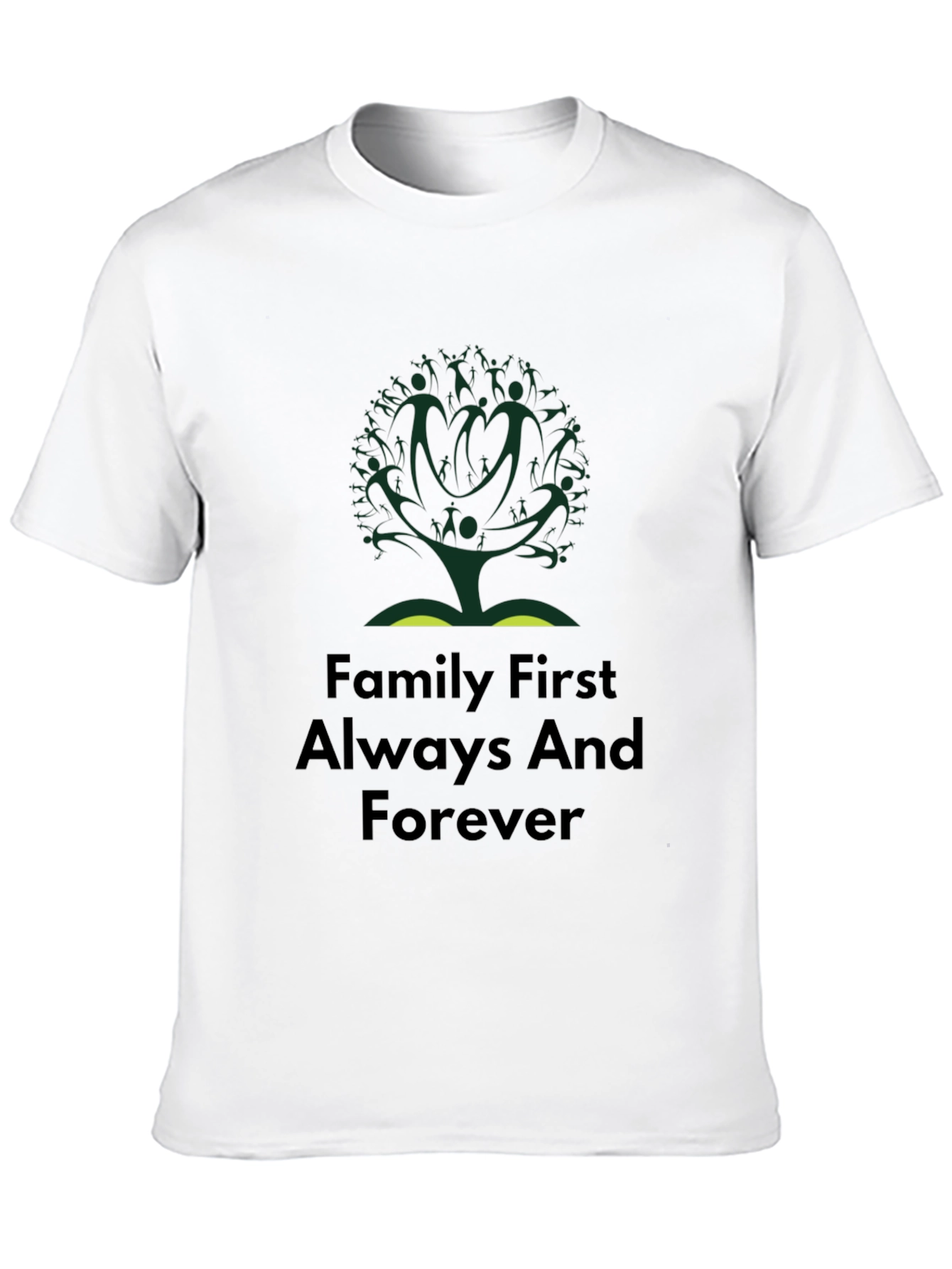 Family First T-Shirt - Tree Design