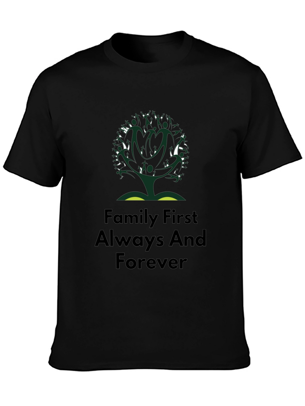 Family First T-Shirt - Tree Design