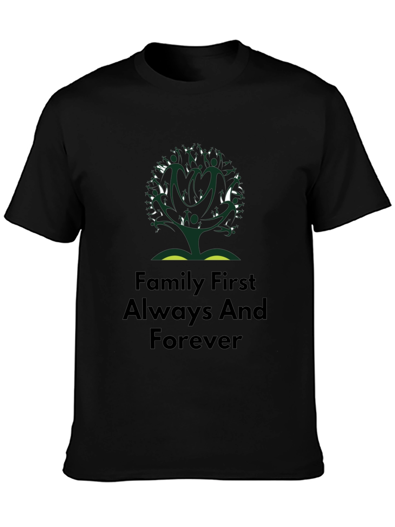 Family First T-Shirt - Tree Design