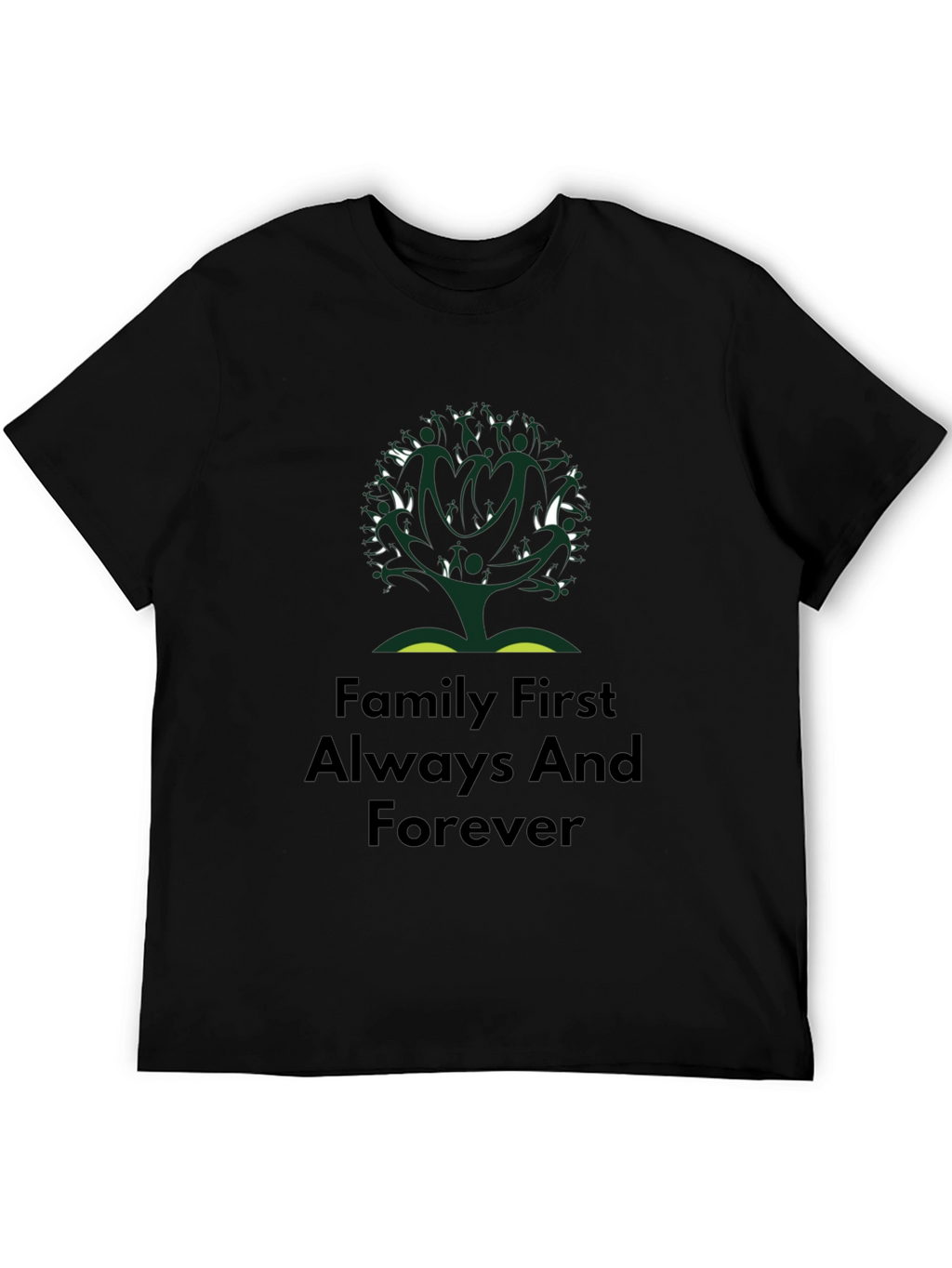 Family First T-Shirt - Tree Design