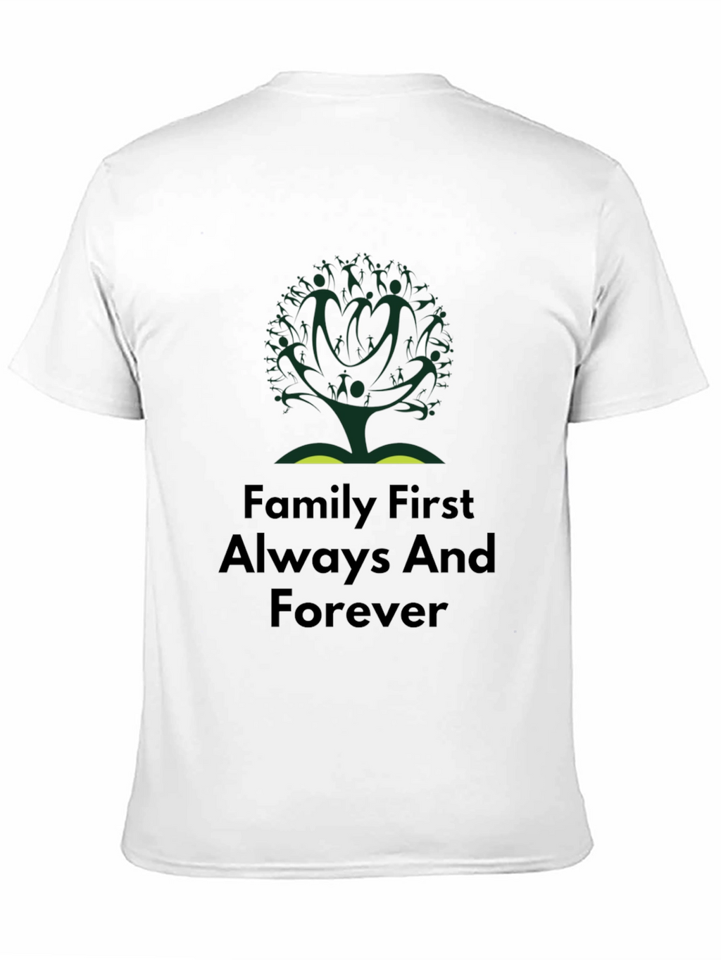 Family First T-Shirt - Tree Design