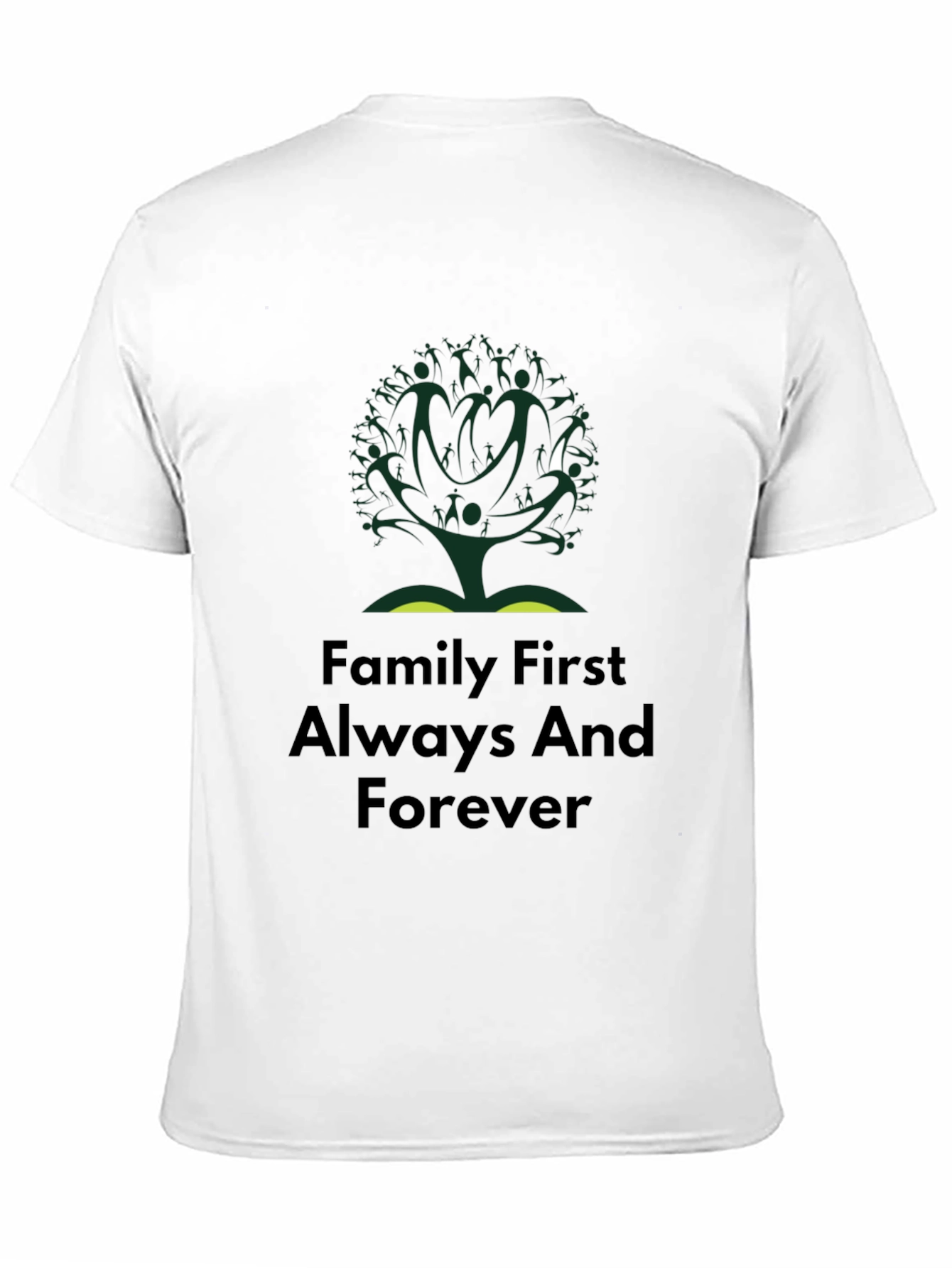 Family First T-Shirt - Tree Design