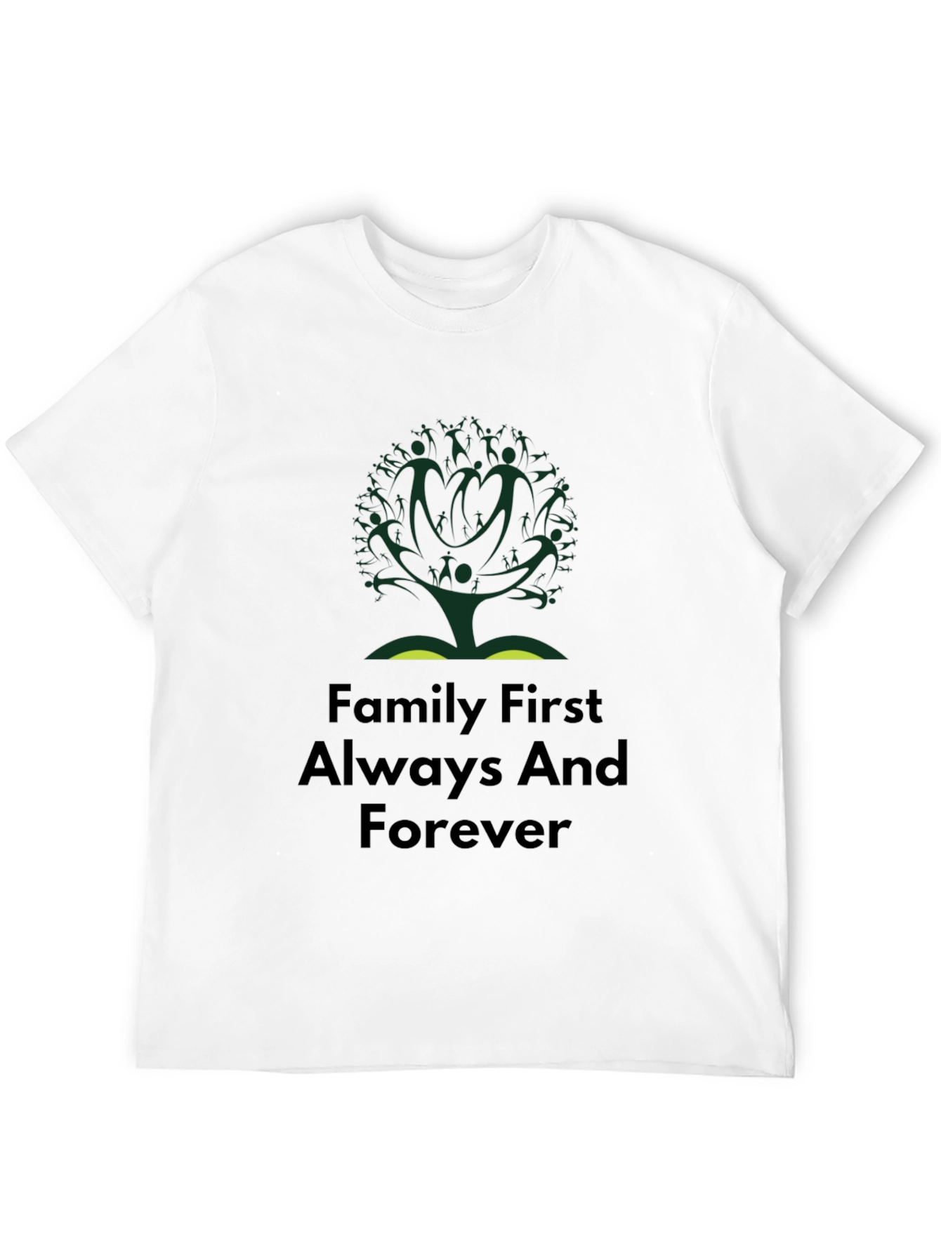 Family First T-Shirt - Tree Design