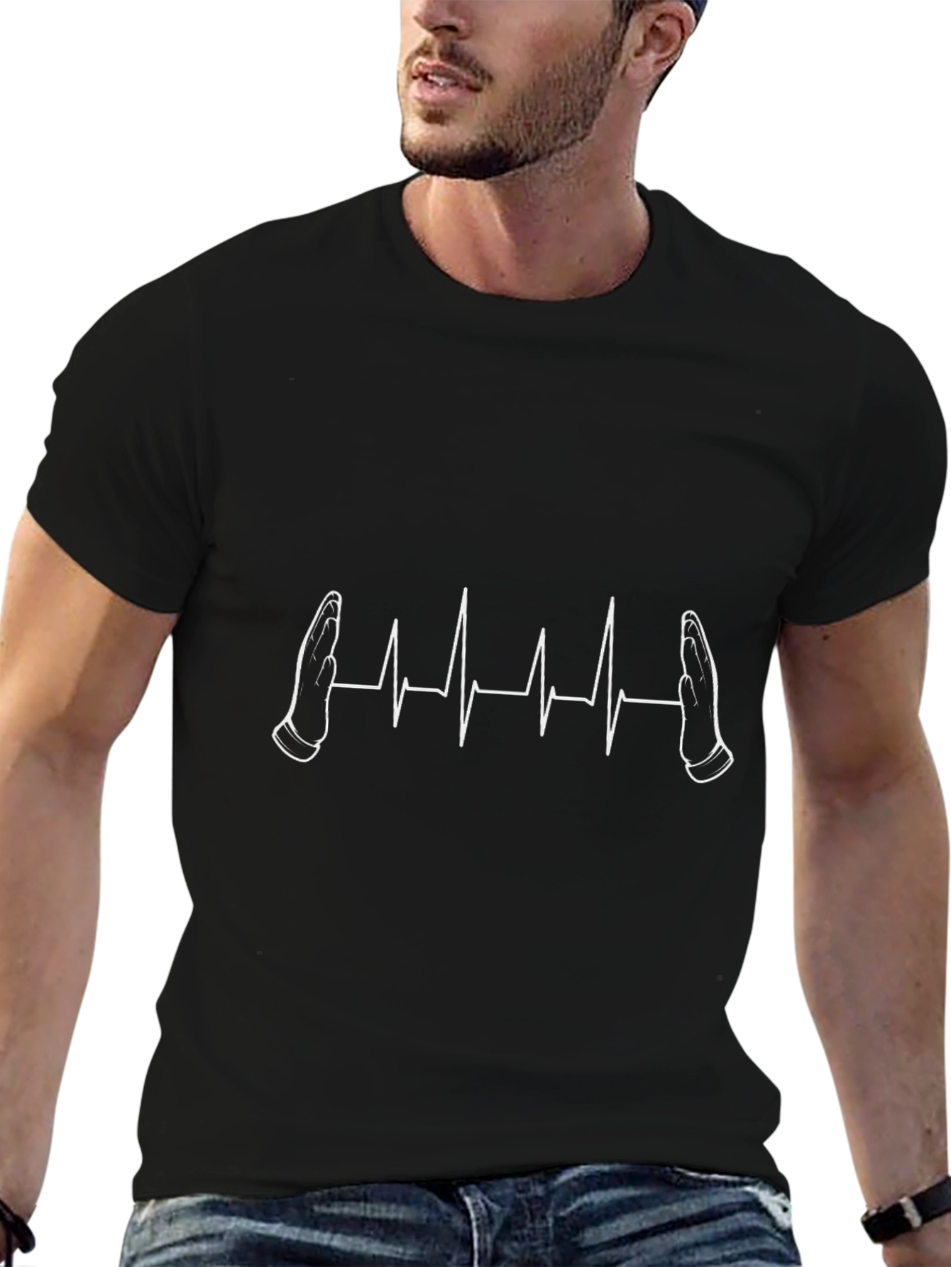 Black Heartbeat T-Shirt