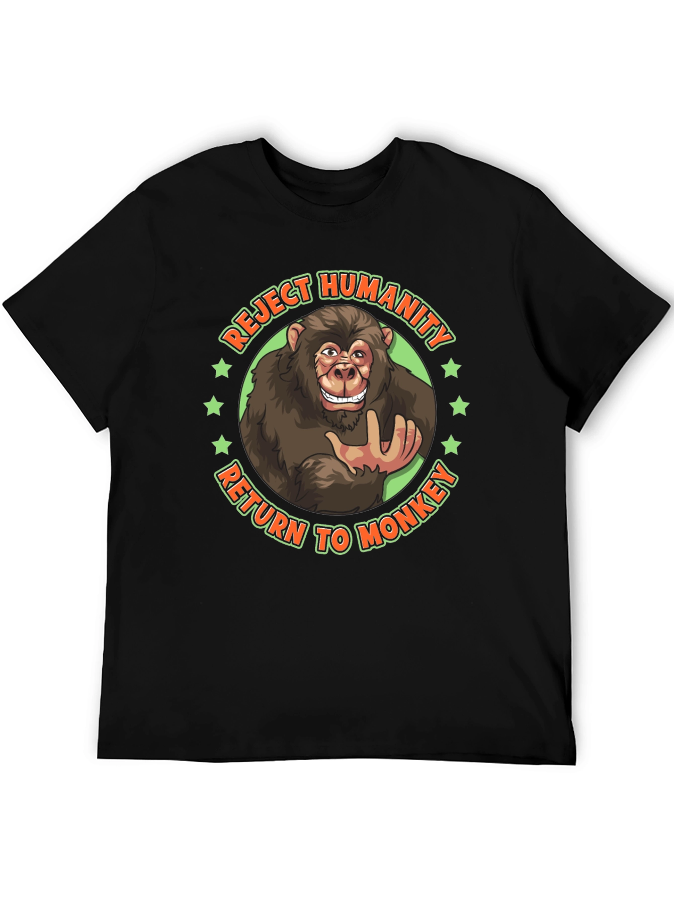 Reject Humanity Monkey Graphic Tee