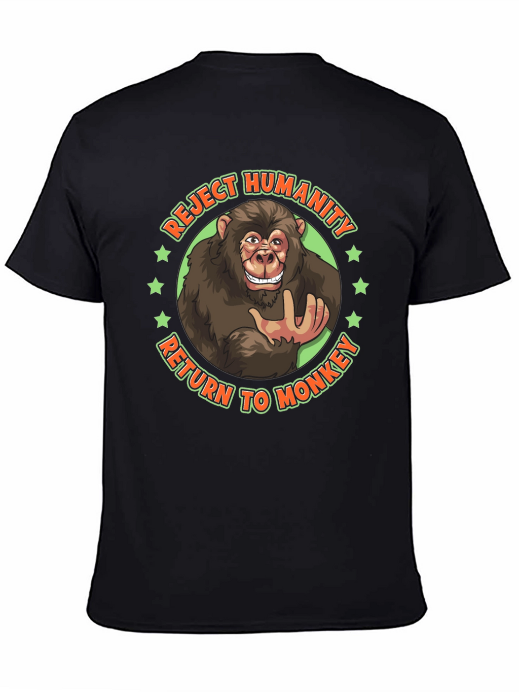 Reject Humanity Monkey Graphic Tee