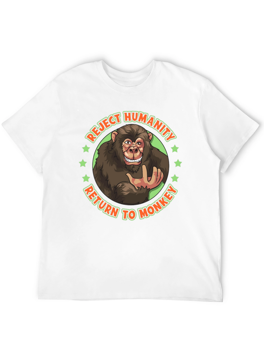 Reject Humanity Monkey Graphic Tee