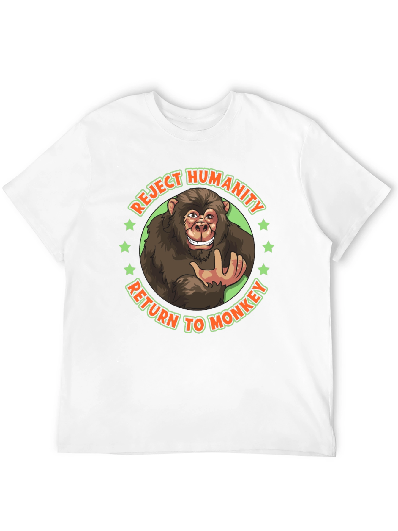 Reject Humanity Monkey Graphic Tee