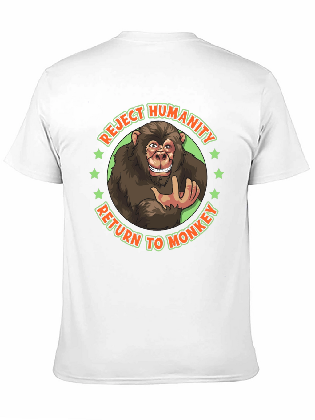 Reject Humanity Monkey Graphic Tee