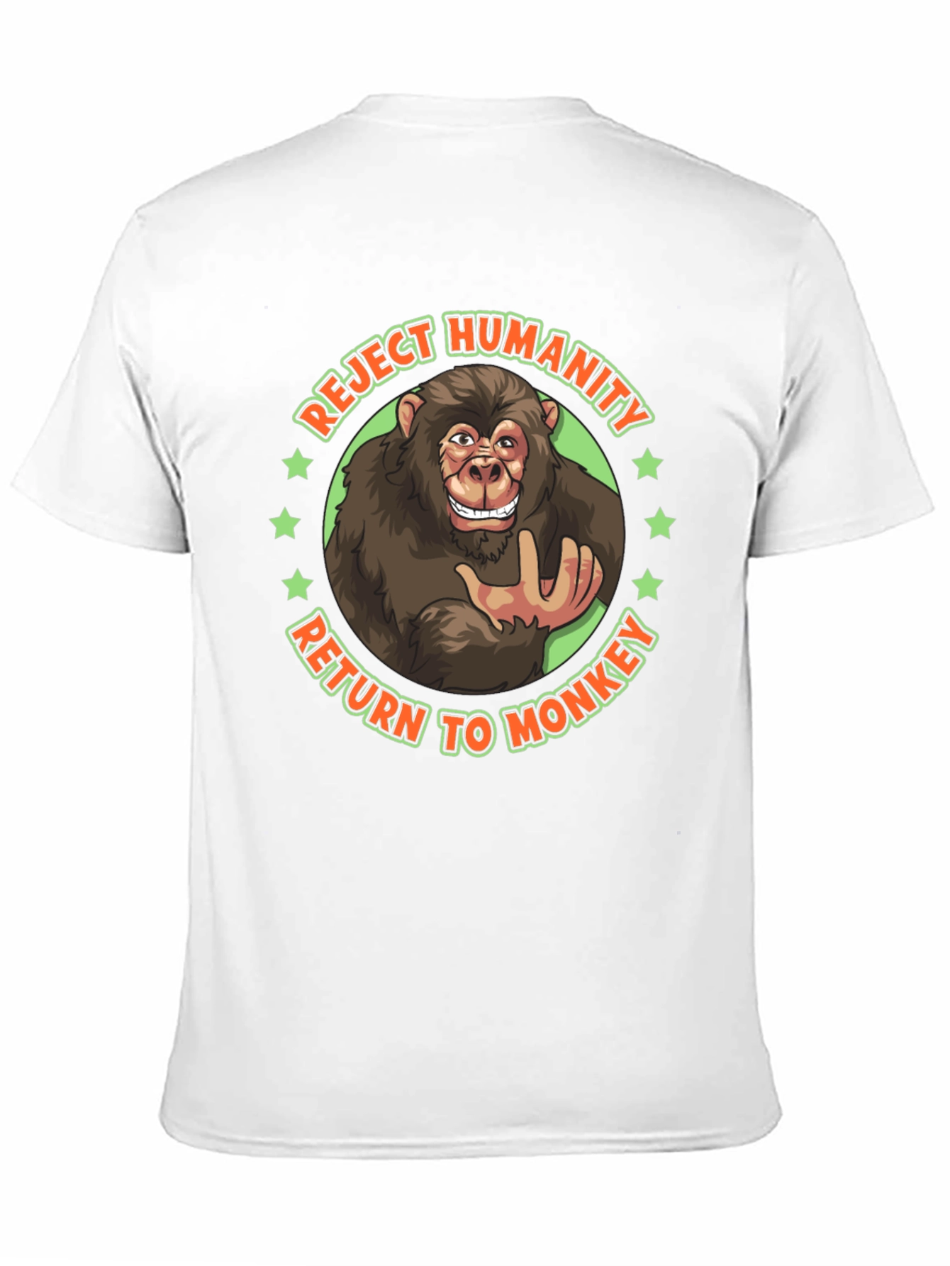 Reject Humanity Monkey Graphic Tee