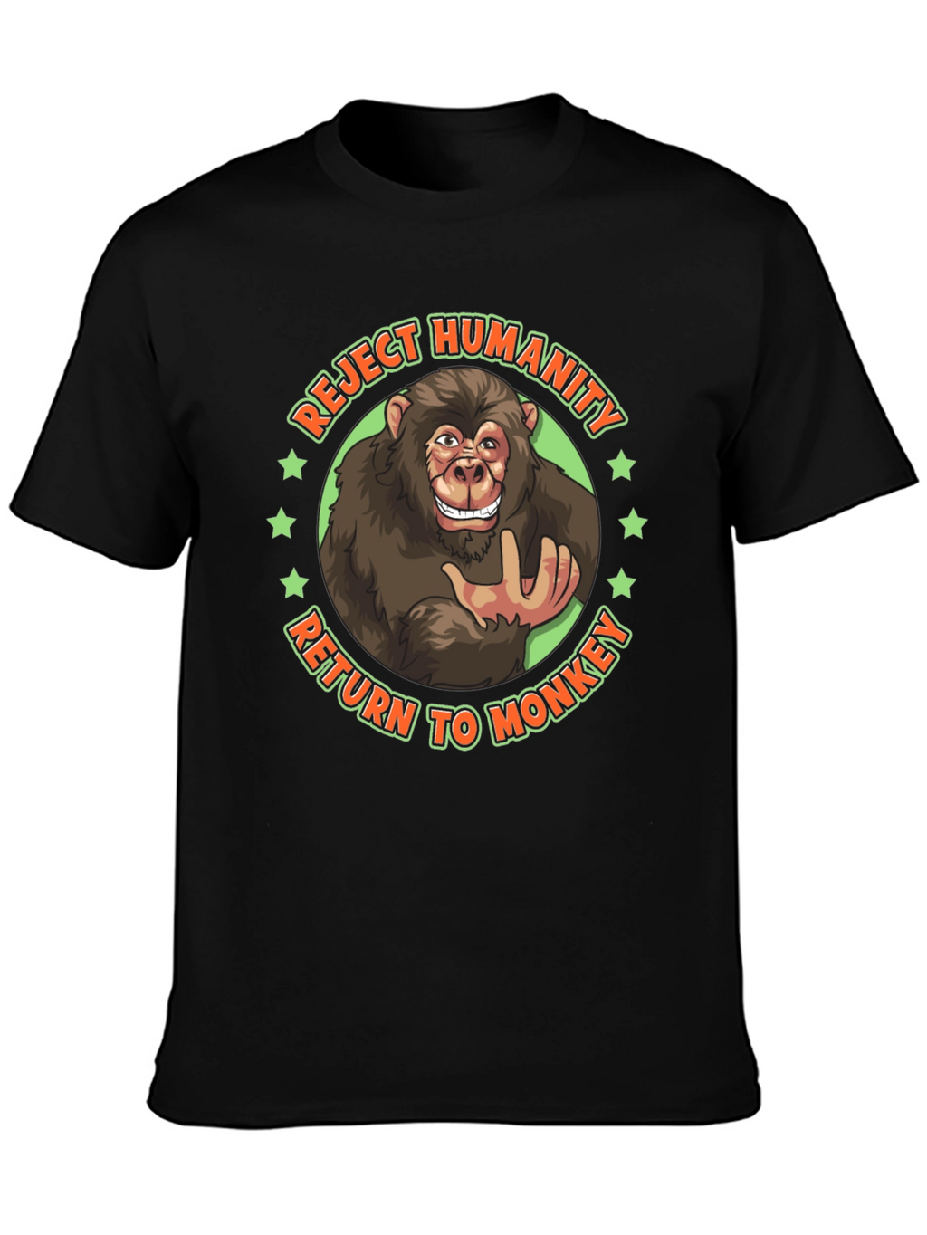 Reject Humanity Monkey Graphic Tee