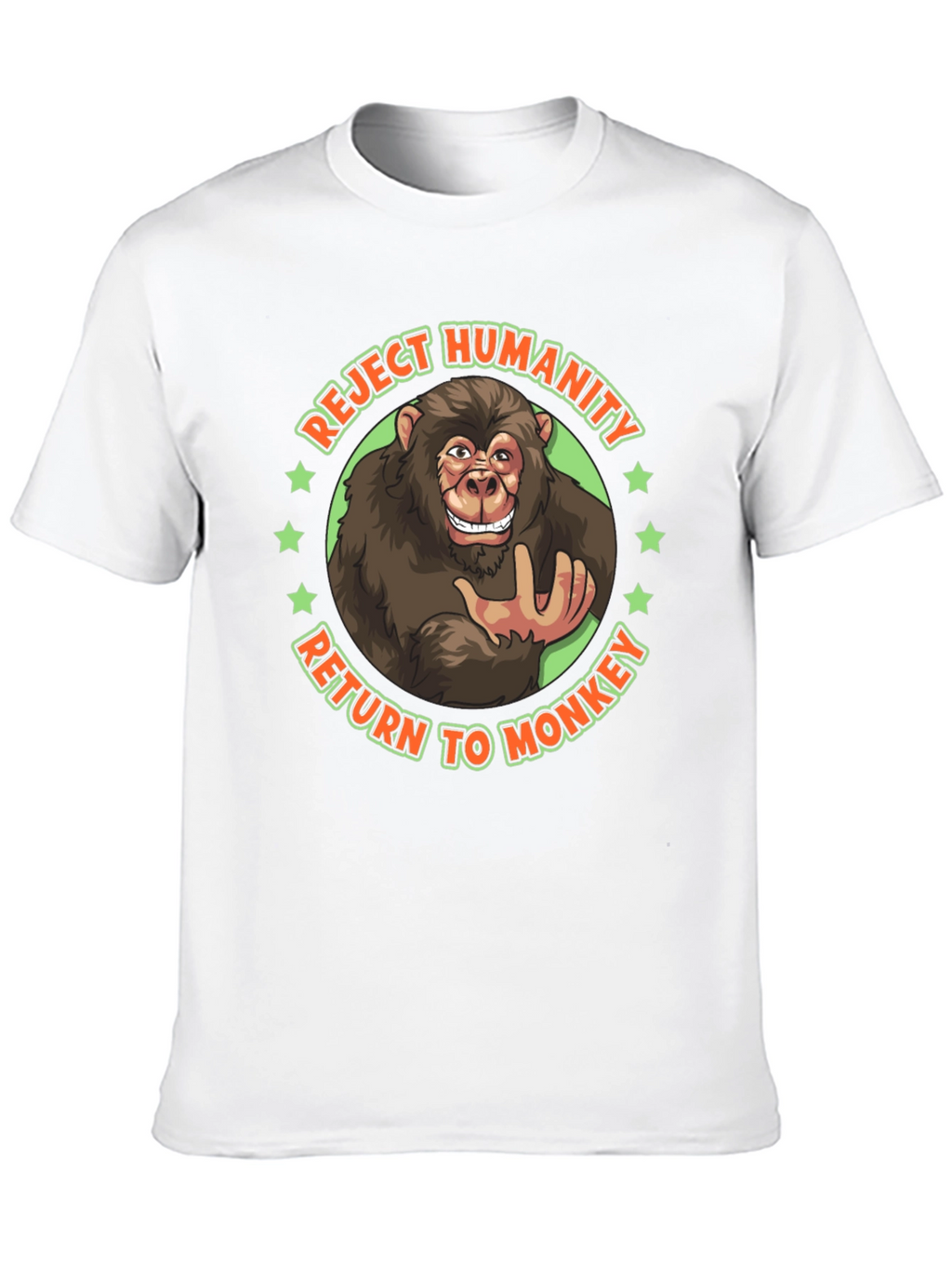 Reject Humanity Monkey Graphic Tee