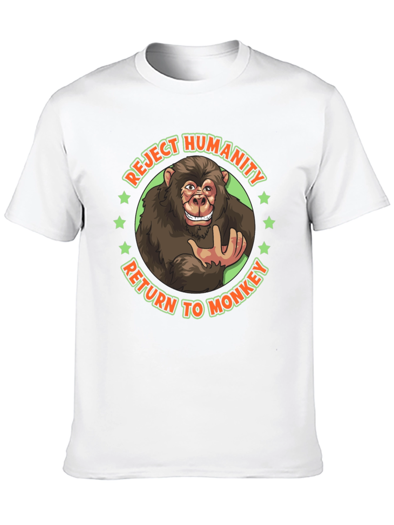 Reject Humanity Monkey Graphic Tee
