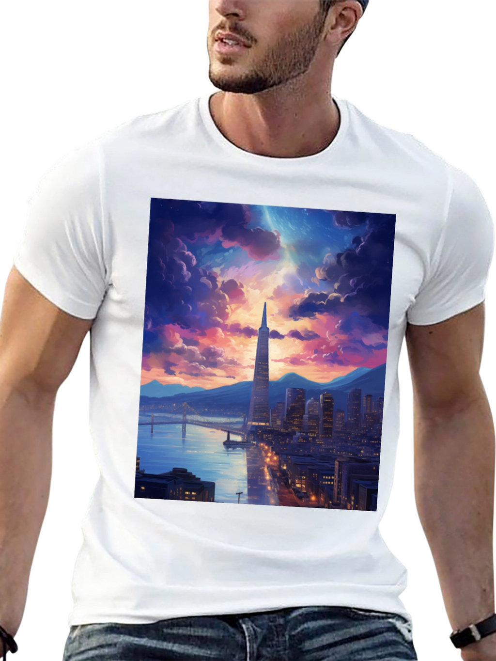 San Francisco Skyline Graphic T-Shirt