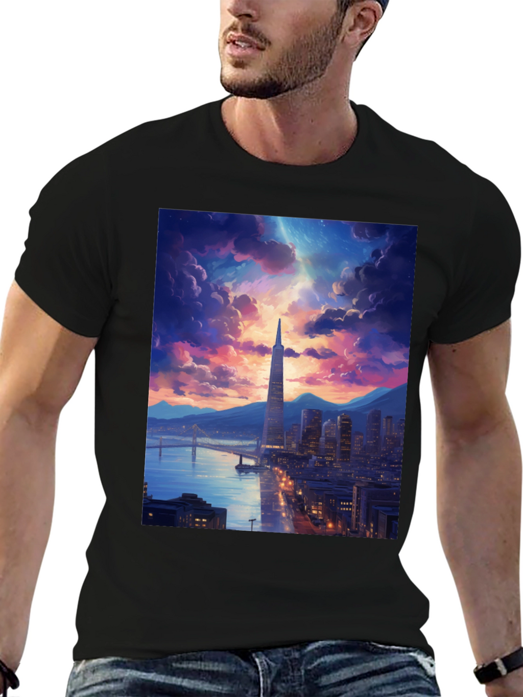 San Francisco Skyline Graphic T-Shirt