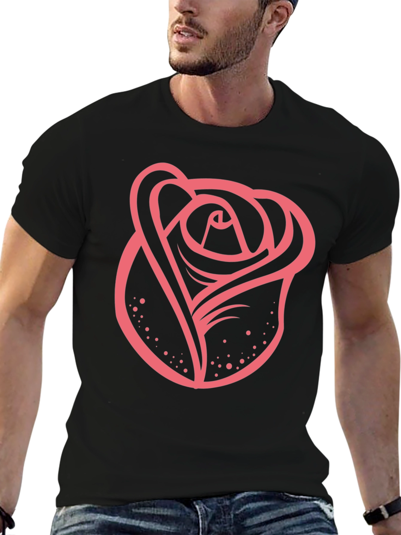 Rose Graphic T-Shirt - Bold Stylish Design