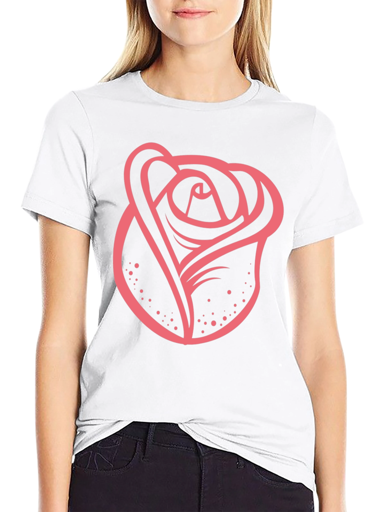 Rose Graphic T-Shirt - Bold Stylish Design