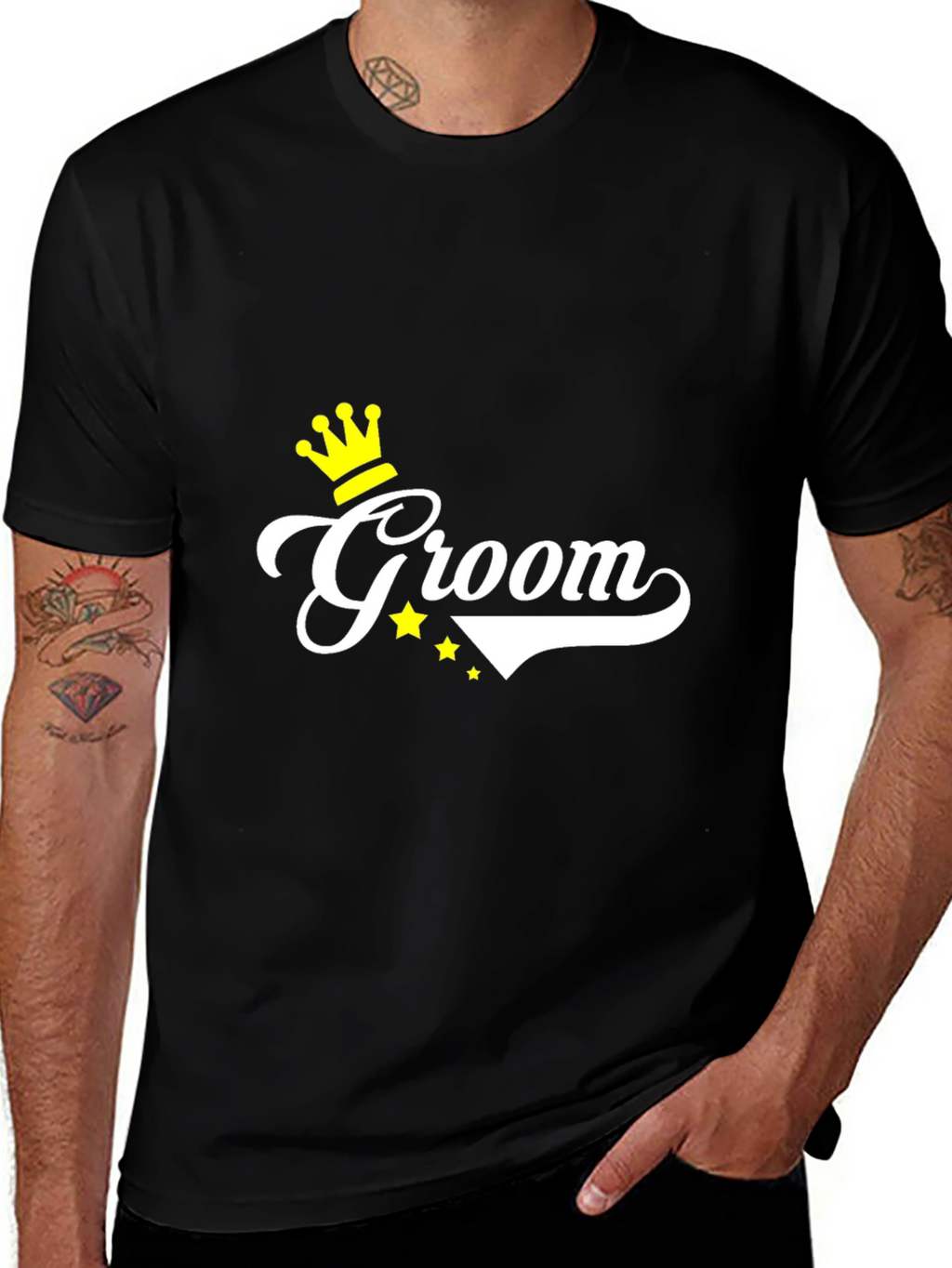 Groom Wedding T-Shirt - Black