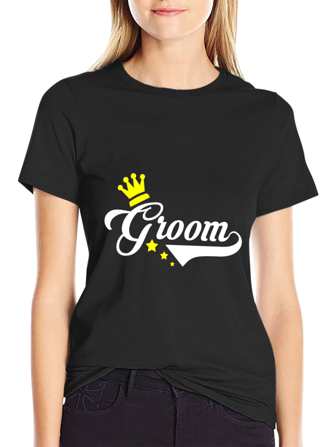 Groom Wedding T-Shirt - Black