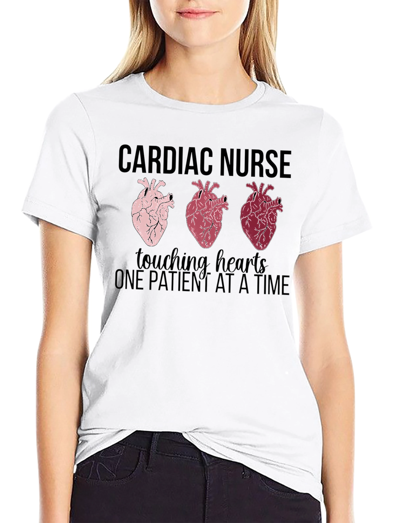 Cardiac Nurse Touching Hearts T-Shirt