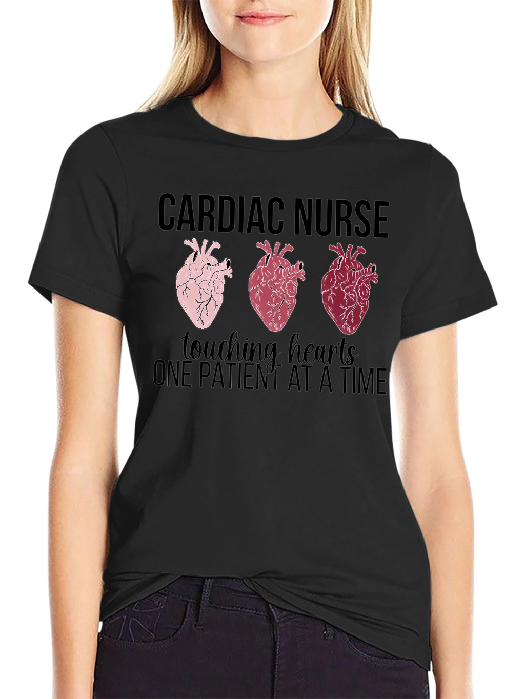Cardiac Nurse Touching Hearts T-Shirt