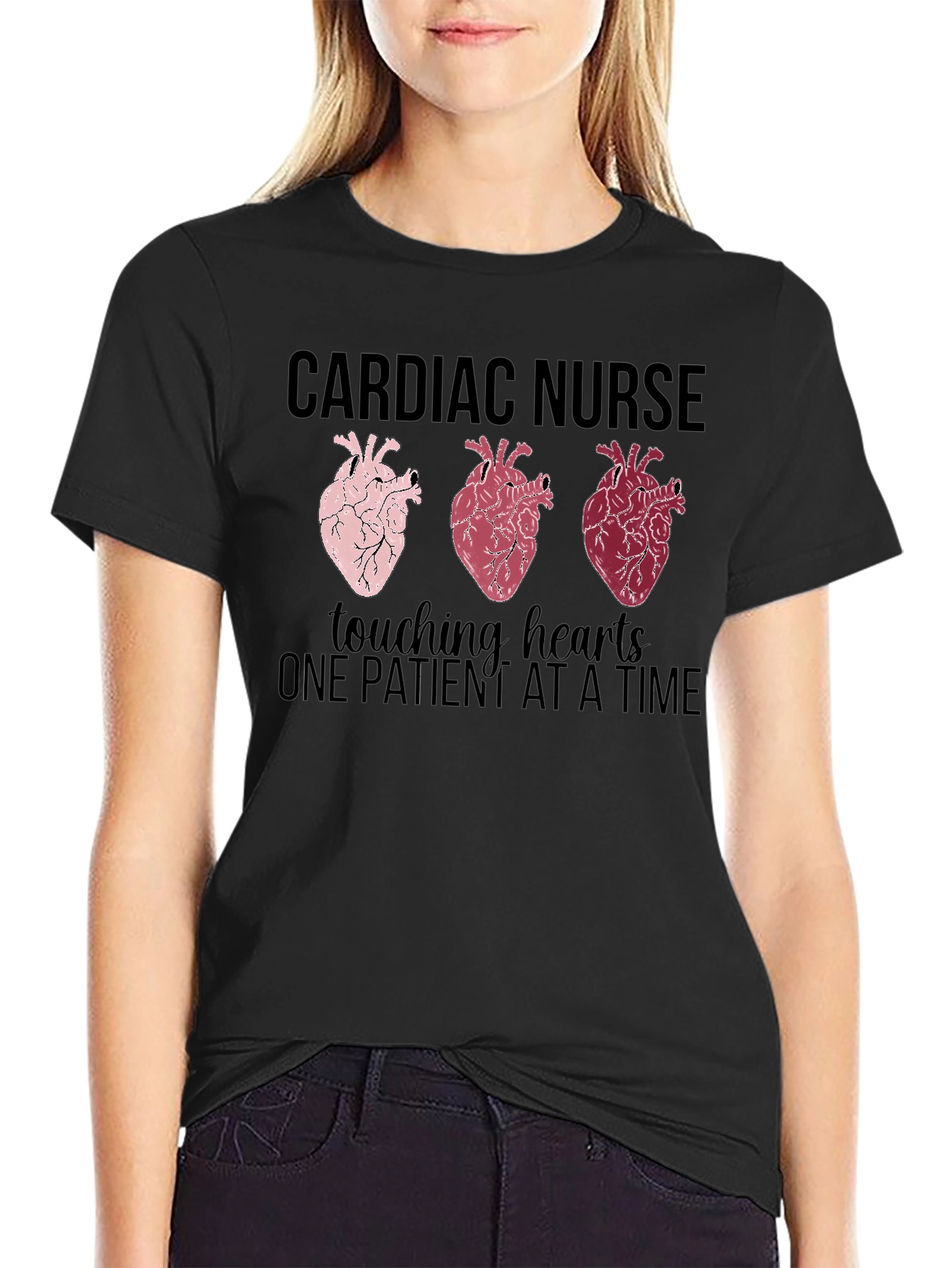 Cardiac Nurse Touching Hearts T-Shirt