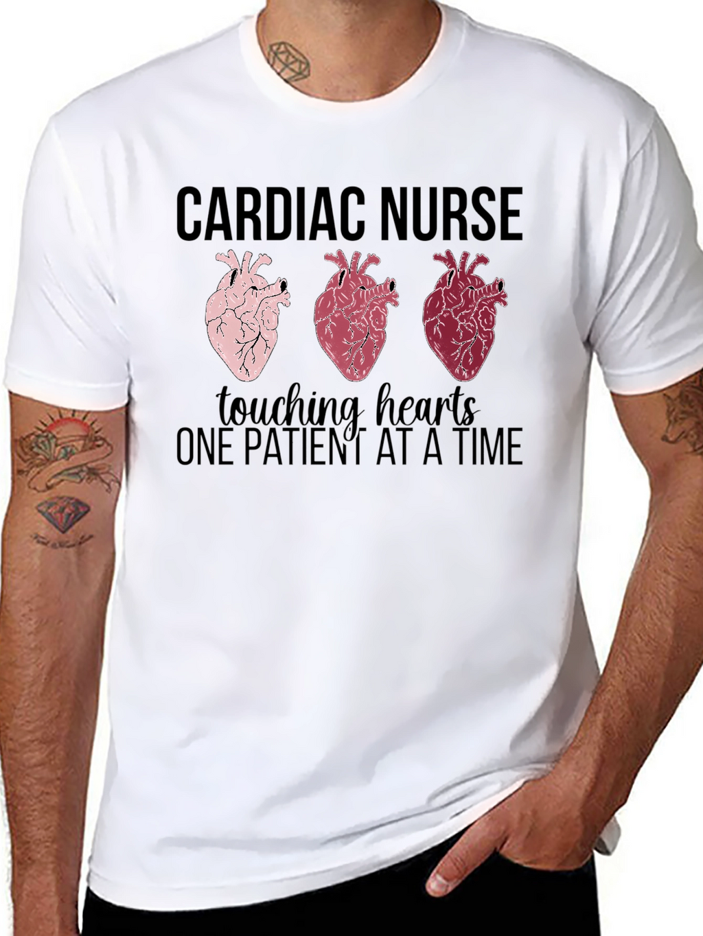 Cardiac Nurse Touching Hearts T-Shirt