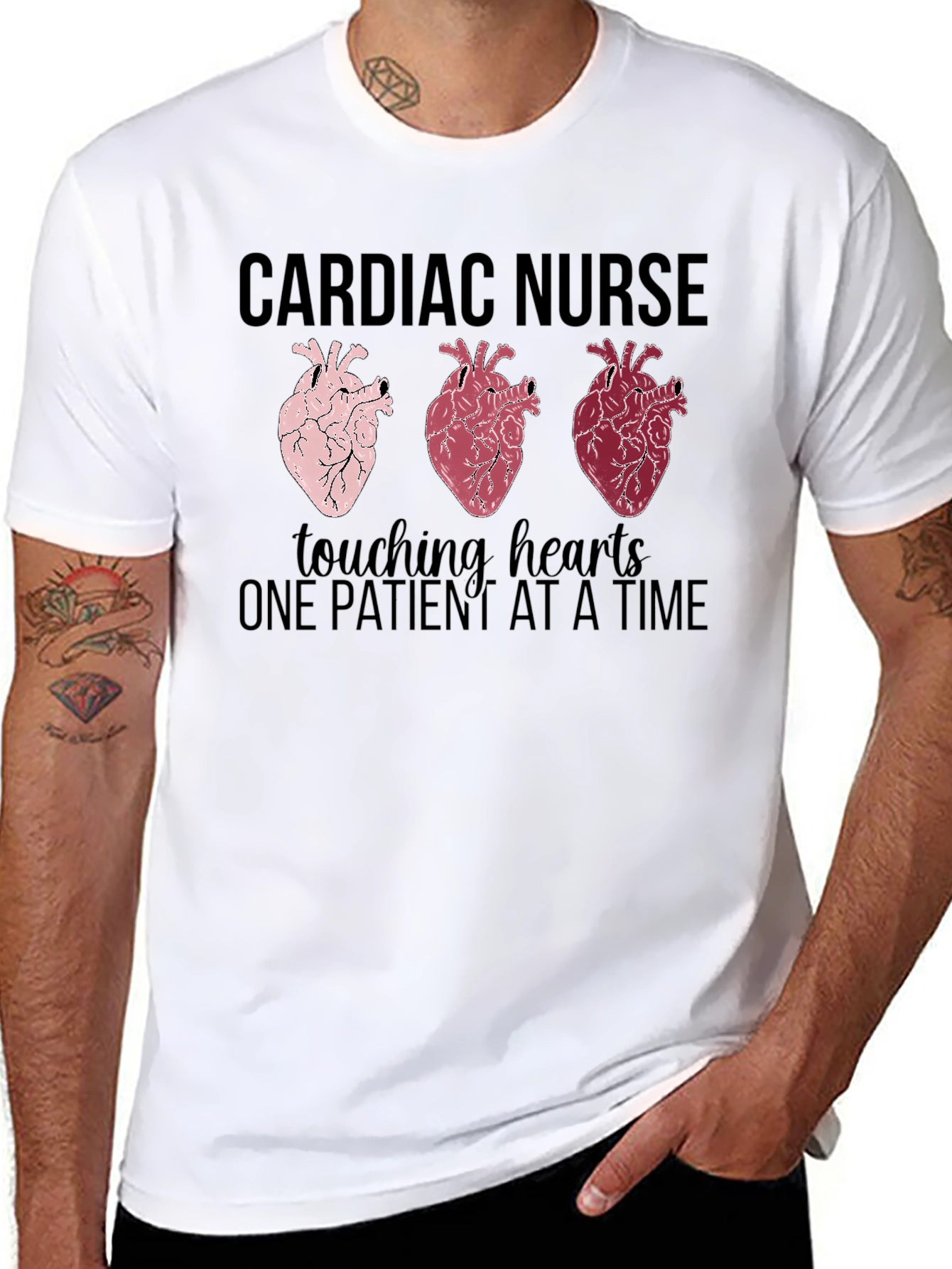 Cardiac Nurse Touching Hearts T-Shirt