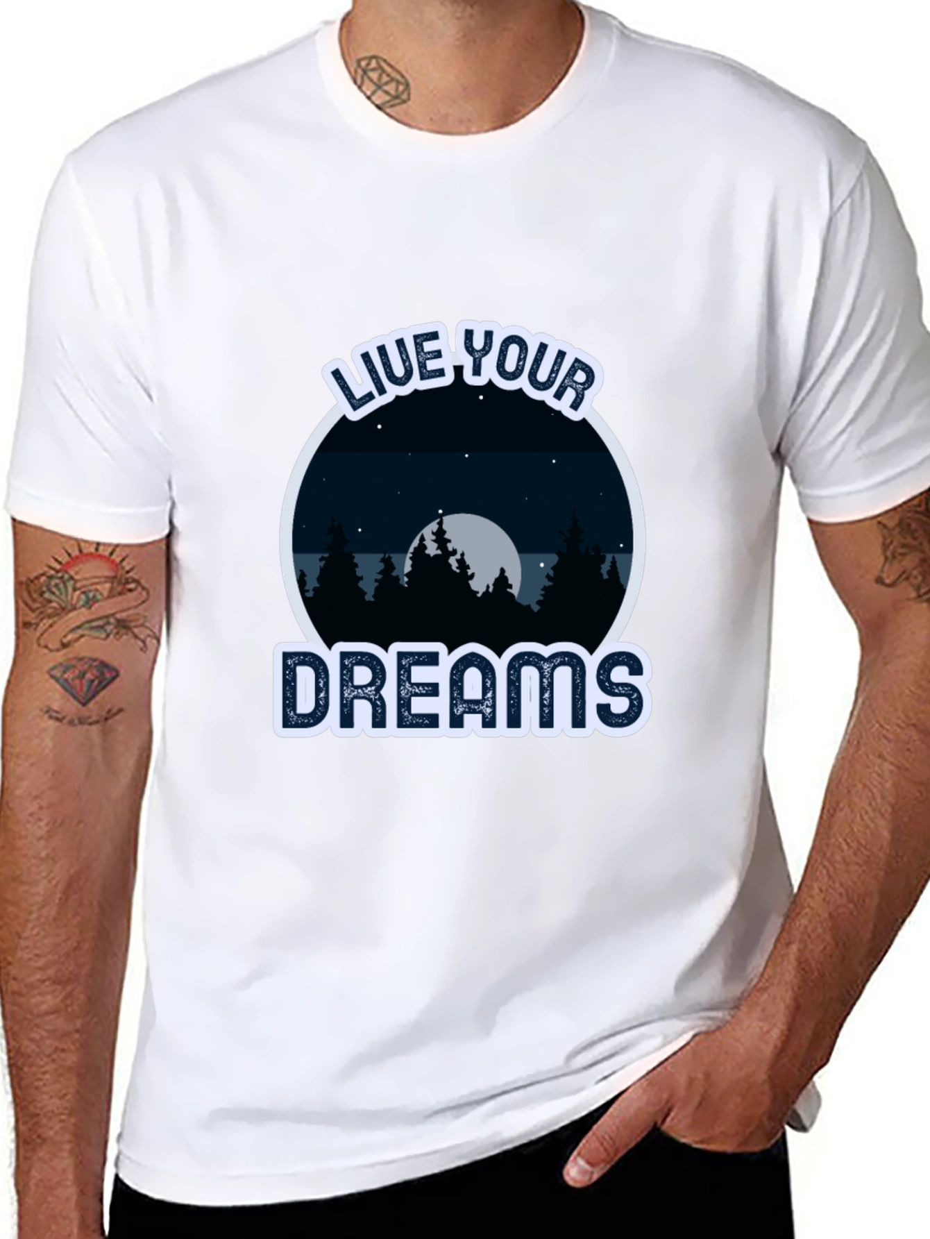 Live Your Dreams T-Shirt - Nature Design