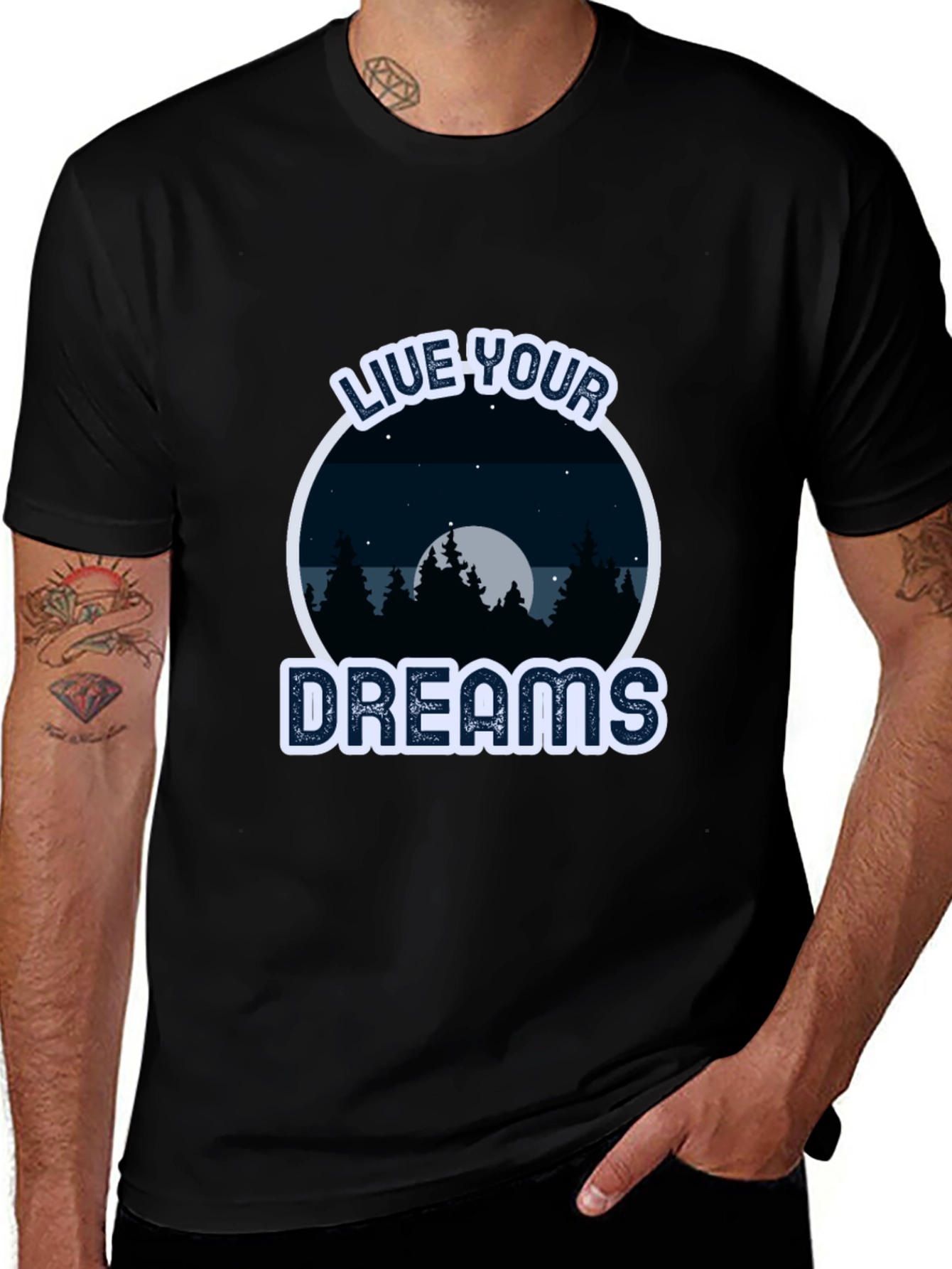Live Your Dreams T-Shirt - Nature Design