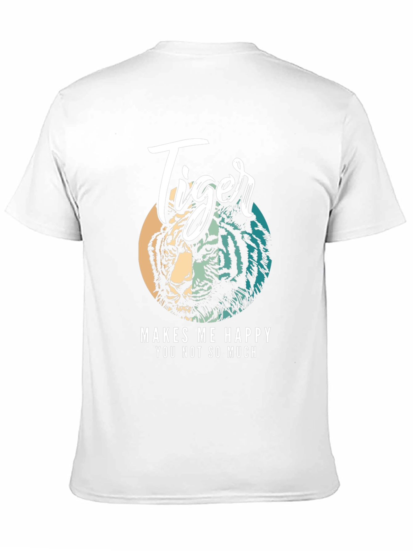 Tiger Graphic Tee - Makes Me Happy Black Shirt